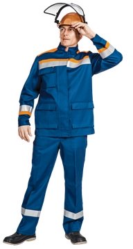 Костюм летний "Энергия" (35,2 кал.) летний: куртка, брюки защита от эл.дуги тип Б(ЧЗ)