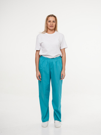 Брюки рабочие универсальная №104 бирюза, ткань ТИСИ