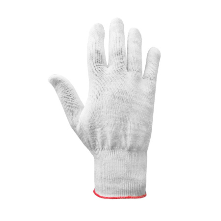 Рабочие х/б перчатки, тонкие, без ПВХ, белые, 13 класс