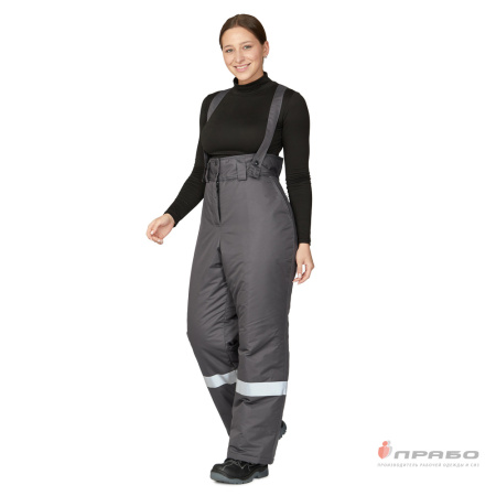 Брюки женские утеплённые "Онега" серые