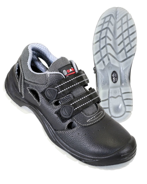 Полуботинки с перфорацией "Protection/ю", кожа, ПКП, ПУ-ТПУ