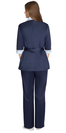 Костюм "ФЛОРА" женский: куртка, брюки темно-синий