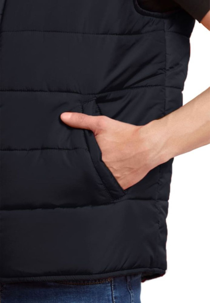 Жилет утепленный "РАПИД" цвет: черный, ткань: Дюспо (ЧЗ)