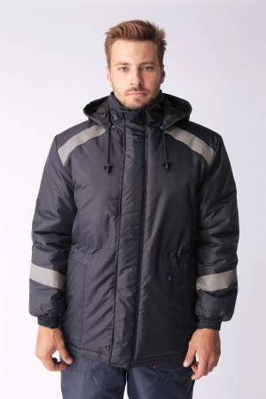 Куртка зимняя Прогресс (Оксфорд), темно-синий (ЧЗ)