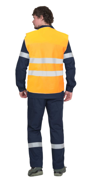 Жилет сигнальный SIRIUS кл.1, 2 СОП (трик.100 гр/м2) оранжевый