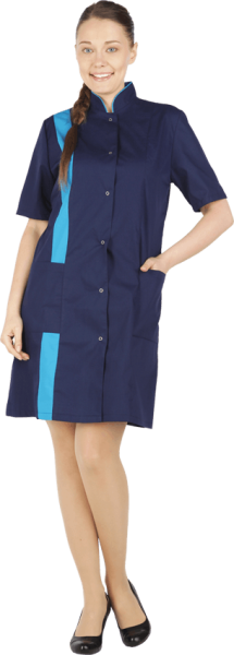 Халат ДИАНА, т/синий-голубой Хал 818 Тиси, пл.120 г/м² (ЧЗ)