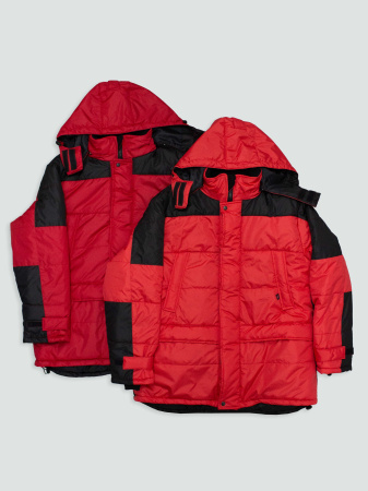 Куртка зимняя Европа (Дюспо), красный/черный (ЧЗ)