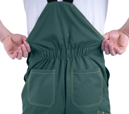 Костюм КМ-10 ЛЮКС летний, зеленый-желтый (Куртка+полукомбинезон) (ЧЗ)