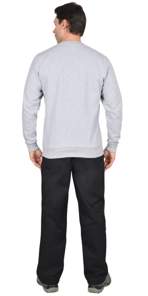 Толстовка-футер дл.рукав меланж, рукав с манжет.,пл.240 г/кв.м.