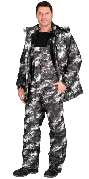 Костюм "Мустанг" зимний: куртка, п/комб. (тк.Алова) КМФ Зеленые соты