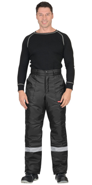 Брюки "РОСТ" черные с СОП 50 мм тк. Оксфорд (ЧЗ)