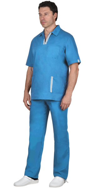 Костюм "ВИКТОР" мужской: куртка, брюки, голубой