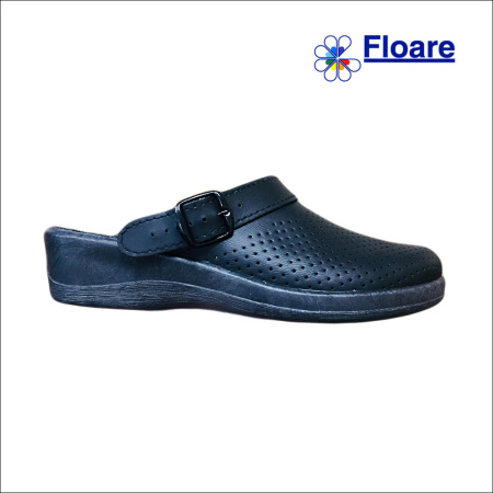 Сабо женские, черные, арт. 69530105 ЛЕРА нат. кожа, нат. стелька Молдшуз