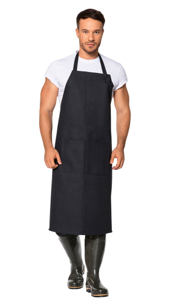 Фартук прорезиненный "РУБЕЖ" черный (ЧЗ)